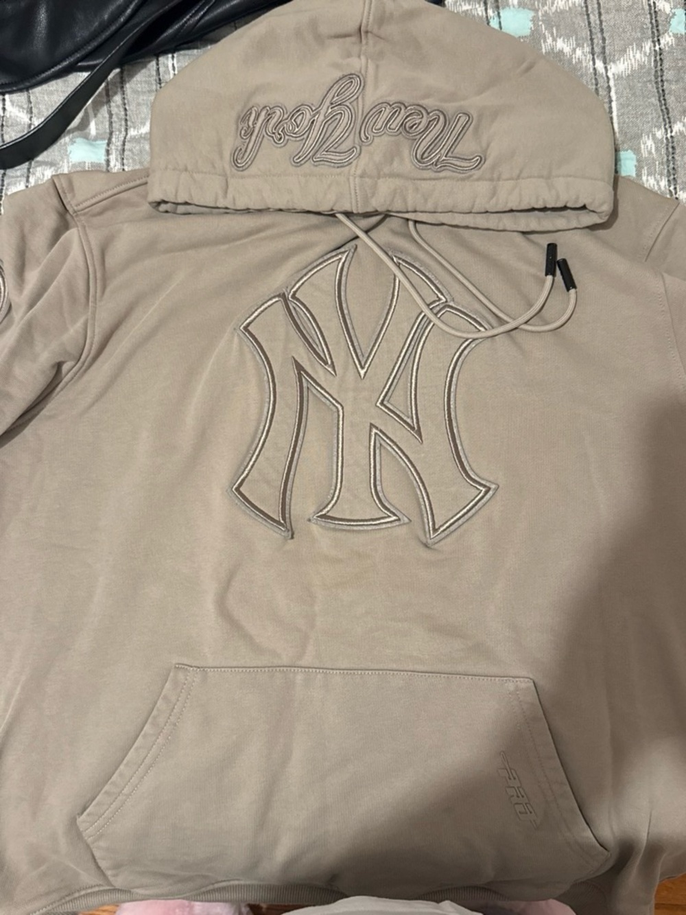New York Logo Hoodie Sweatshirt - Khaki